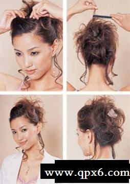 发型；秀出明星光彩的盘发DIY